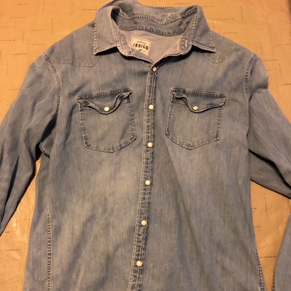 AEO Denim Button-down